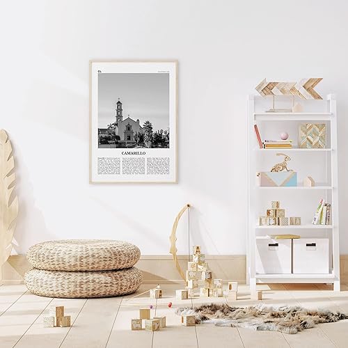Miniatura 4 de Impresión de Camarillo en blanco y negro, arte de pared de Camarillo, Cartel de Camarillo, Foto de Camarillo, Decoración de pared de Camarillo, mapa
