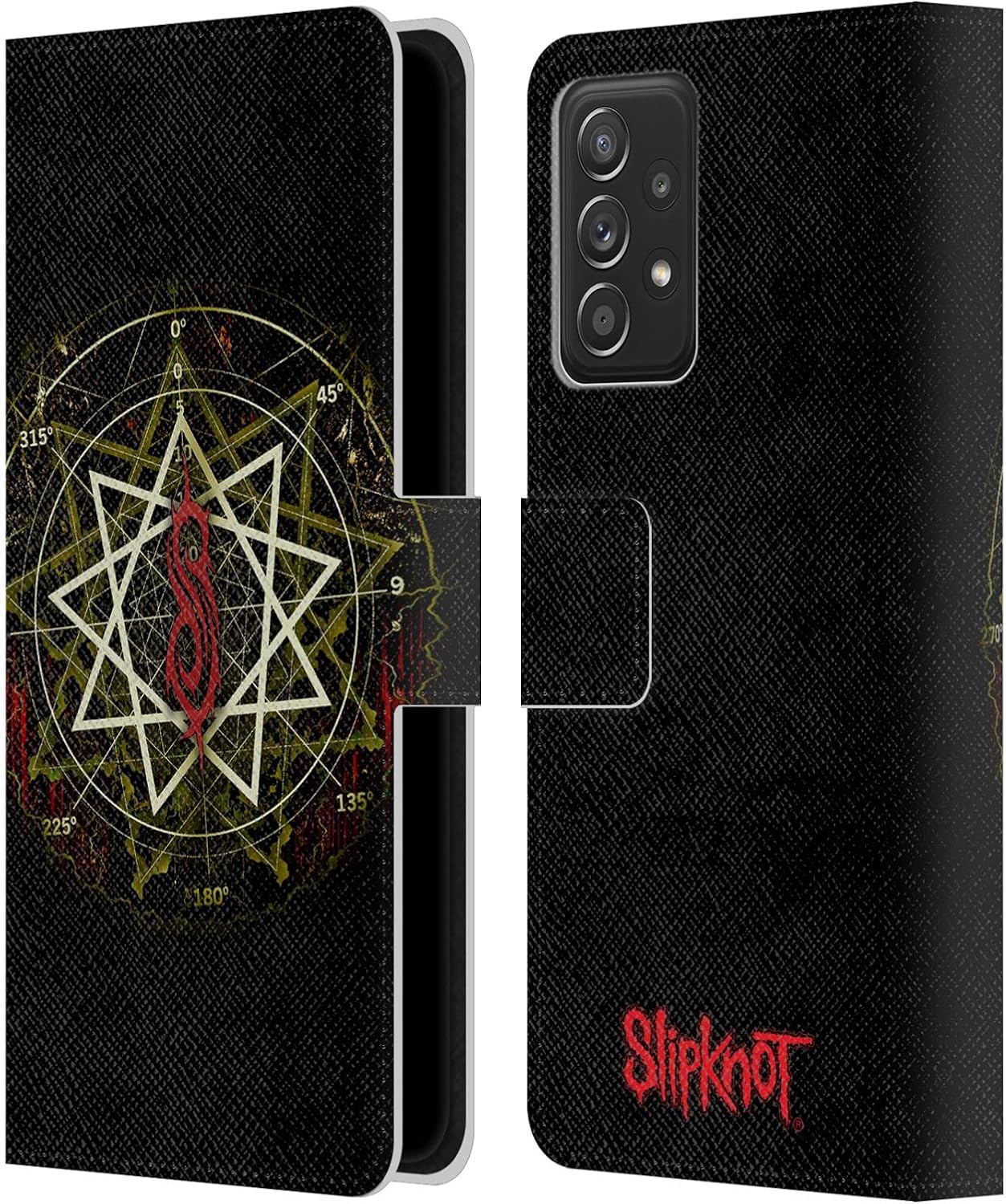Head Case Designs Officially Licensed Slipknot Waves Key Art Leather Wallet Case Compatible with Samsung Galaxy A53 5G (2022)