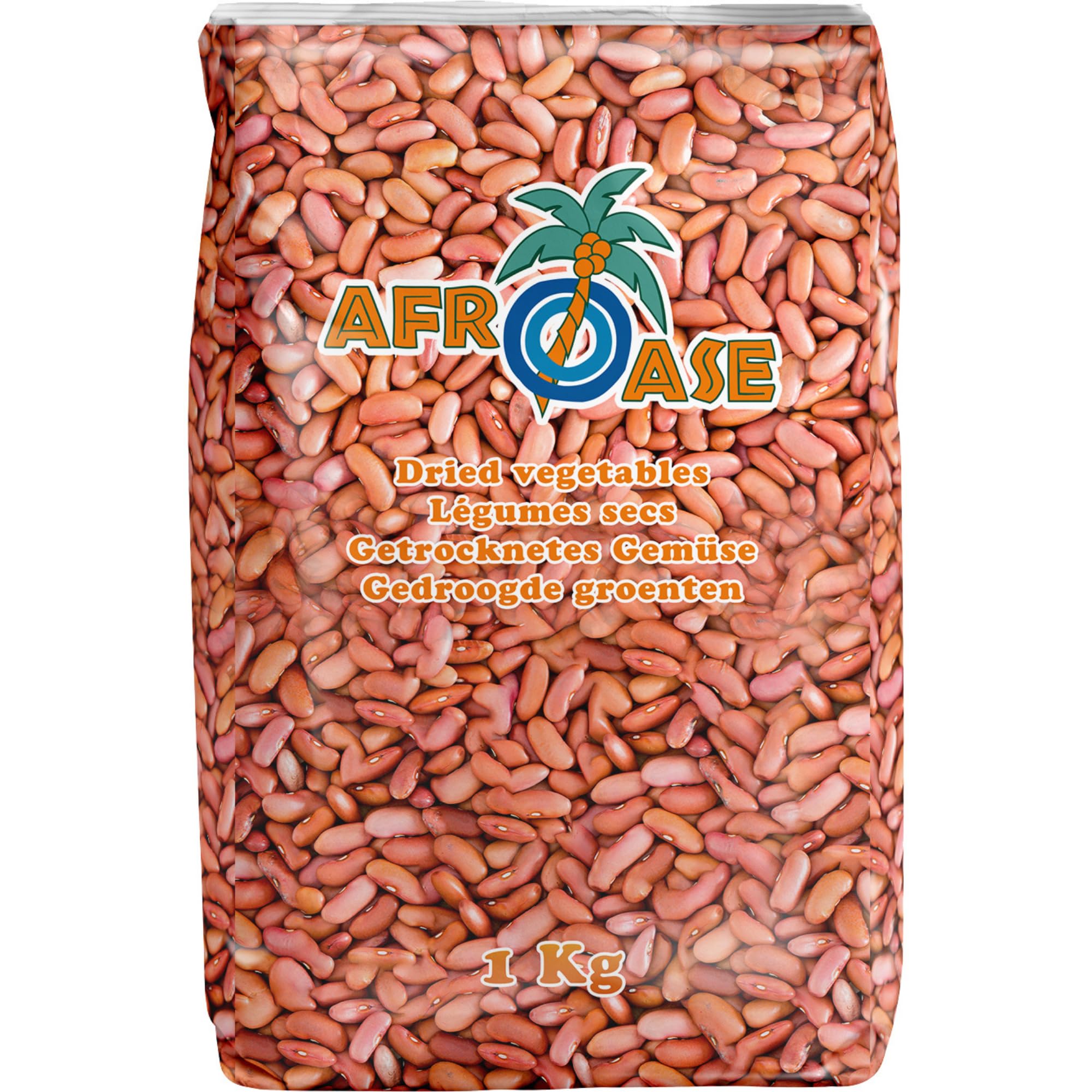 AFROASE - Hellrote Kidney Bohnen - Multipack (12 X 1 KG)