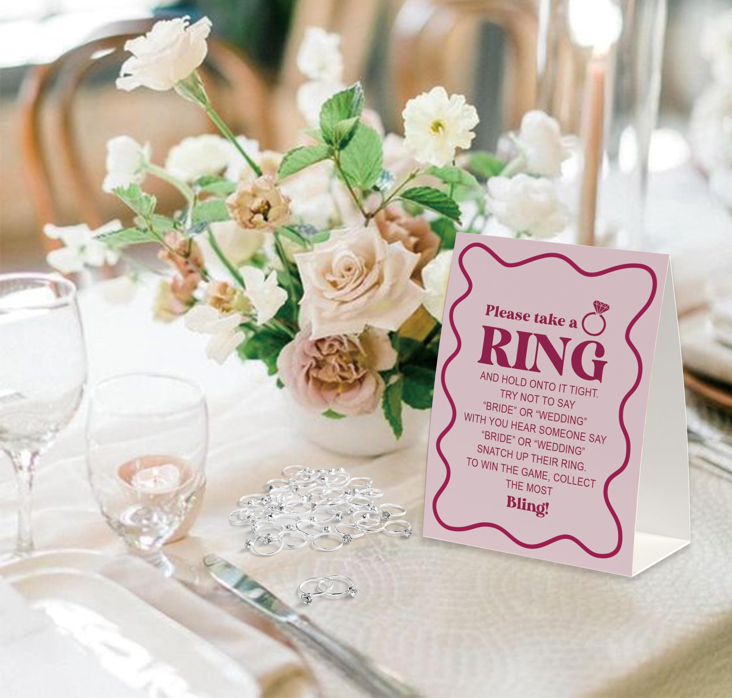 Bridal Shower Game – Don’t Say Bridal Games, Put A Ring On It With 50 Metal Rings | Bachelorette Party Fun