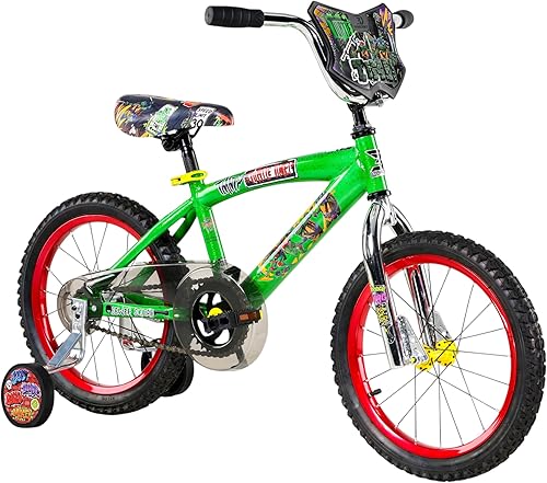 Dynacraft Teenage Mutant Ninja Turtles Bicicleta para Niños Varones de 5 a 7 años – Bicicleta para niños principiantes con ruedas de entrenamiento,