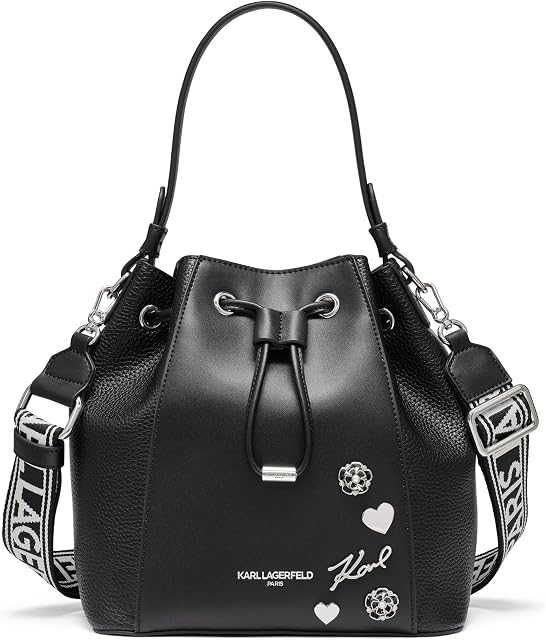 KARL LAGERFELD Non-Leather Harlow Women's Adele Bucket Bag Handbag