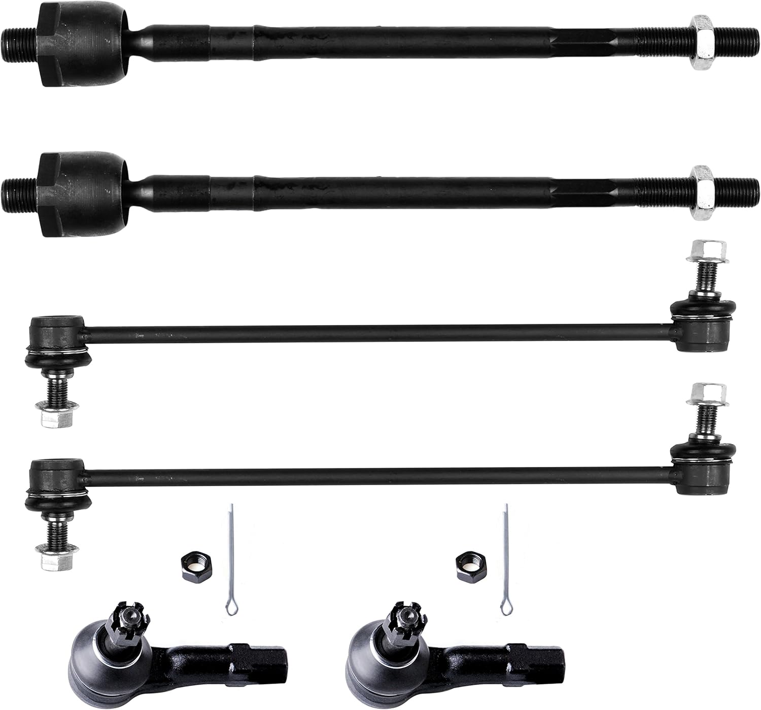 ECCPP Sway Bar Link Kit 2001 For Mazda MPV - Outer Tie Rod Ends Front Sway Bar End Links Inner Tie Rod Ends
