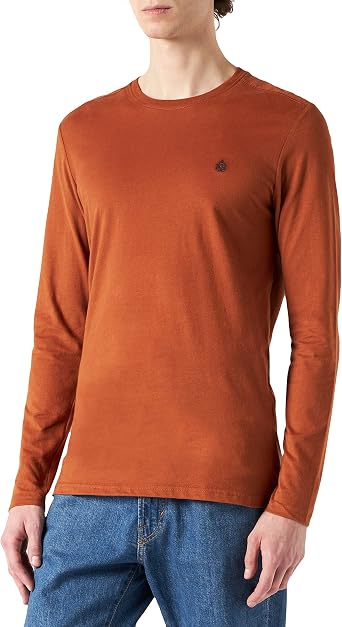 Springfield Camiseta Manga Larga Básica Peach Hombre: Amazon.es: Ropa