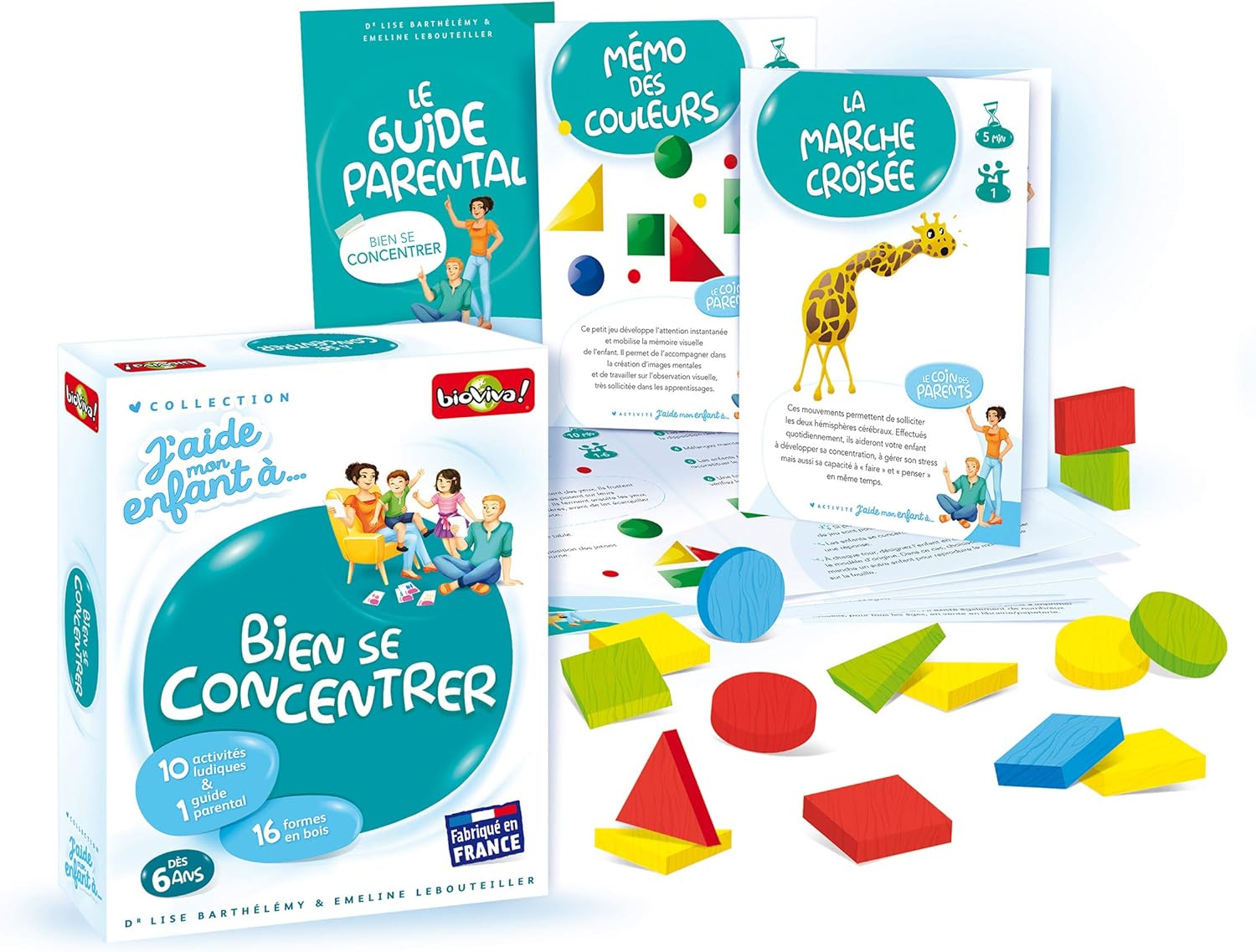 Bioviva: Jeu Éducatif "J'aide mon enfant à se concentrer" (6 ans+) - Fabriqué en France - Image secondaire