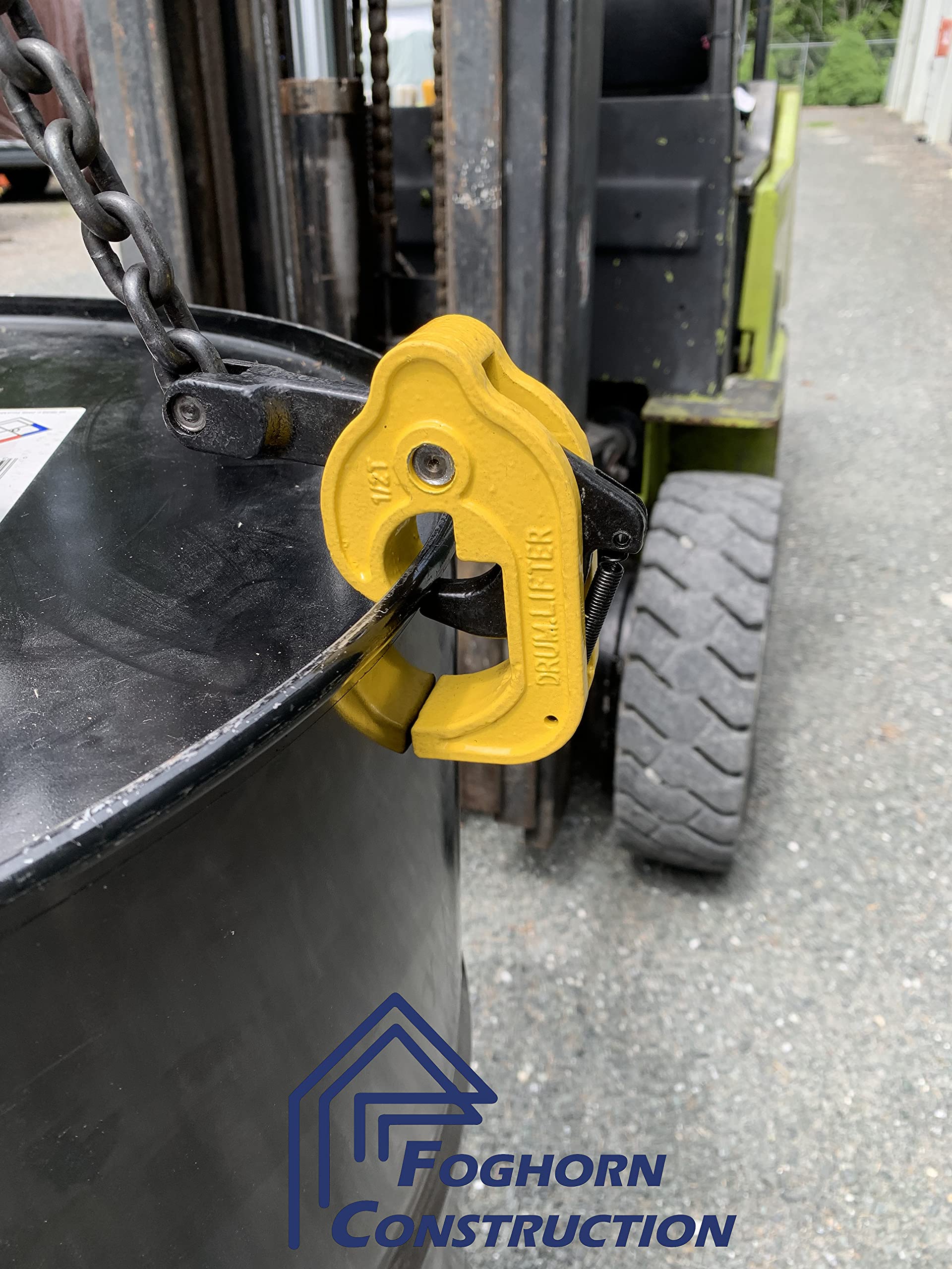 55 Gallon Drum Lifting Chain Hoist with 1 Ton Capacity bing Sling