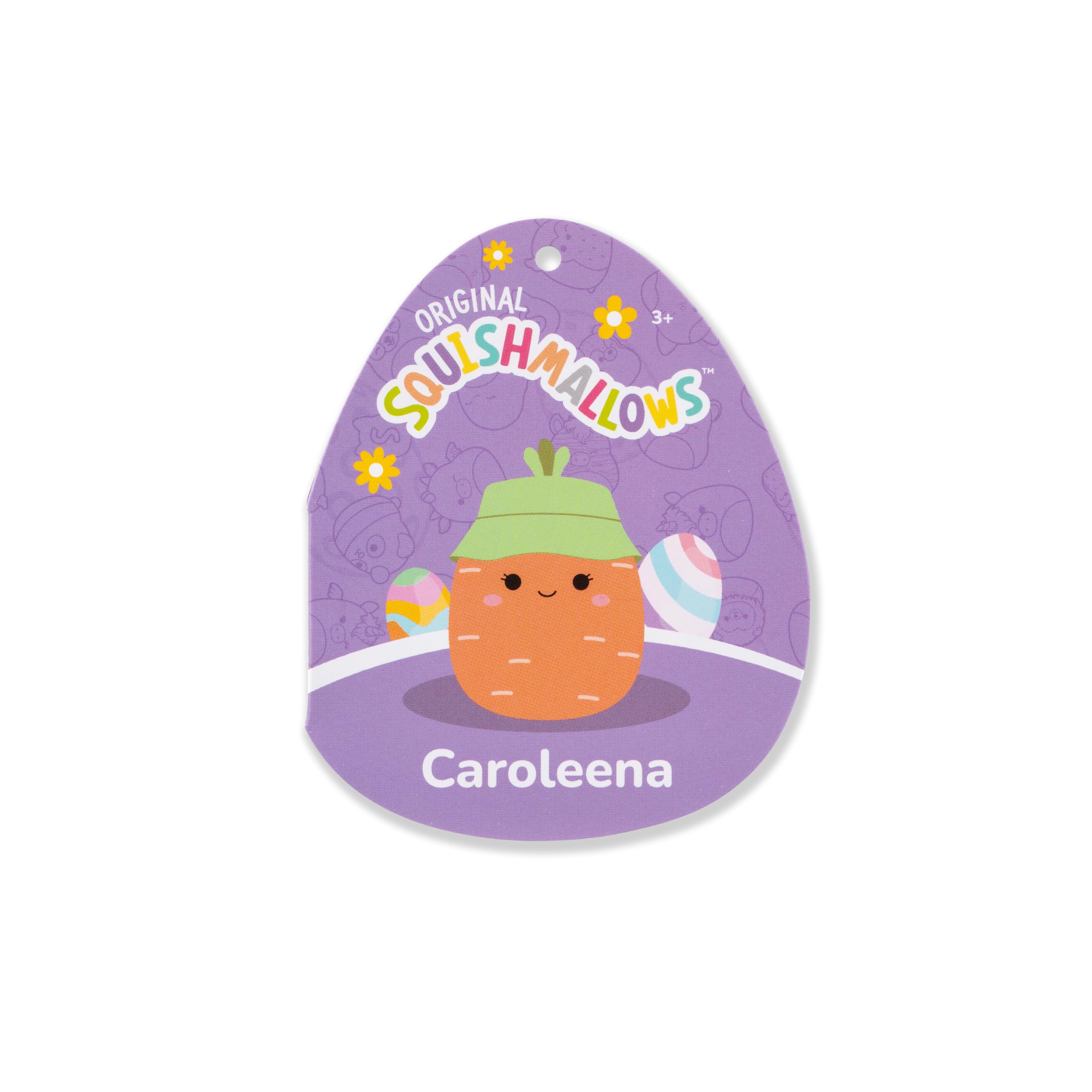 Squishmallows Original 8-Inch Connor with Blue Flower Embroidery - Official Jazwares Plush