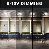 Vista 4 de PARMIDA - Luz LED para toldo, 70 W, regulable, 110-277 VAC, IP65 impermeable, certificación ETL, 5000K, 9.6 x 9.6 pulgadas, gasolinera, iluminación