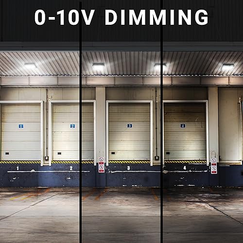 Miniatura 5 de Parmida - Luz LED para toldo, 150 W, 0-10 V regulable, 100-277 VAC, IP65 impermeable, ETL, luz de tienda, 5700 K, 16.5 x 16.5 pulgadas, gasolinera,
