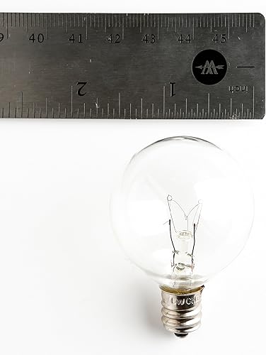 Miniatura 10 de Hometown Evolution, Inc. Juego de luces G40 de 25 pies con bombillas transparentes G40 y cable negro (+ 1 repuesto gratis) para iluminación al aire