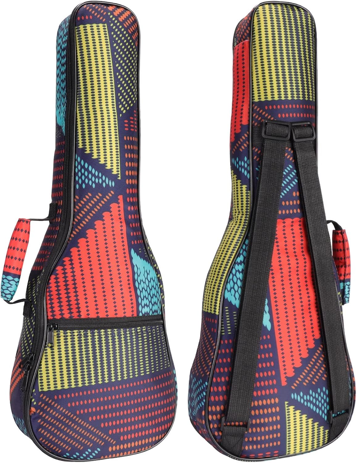 Bunte Ukulele Tasche 21 Zoll, Gigbag für Konzert Ukulelen, Gigbag für