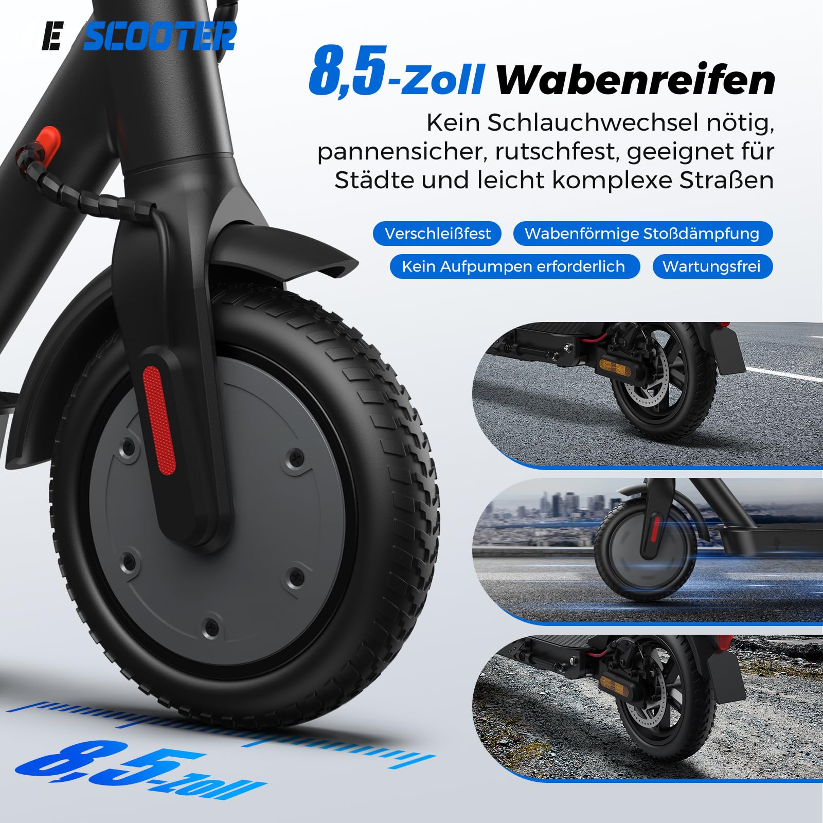 E-Scooter mit Straßenzulassung 25-30km Reichweite 13kg Einfaches Pendeln