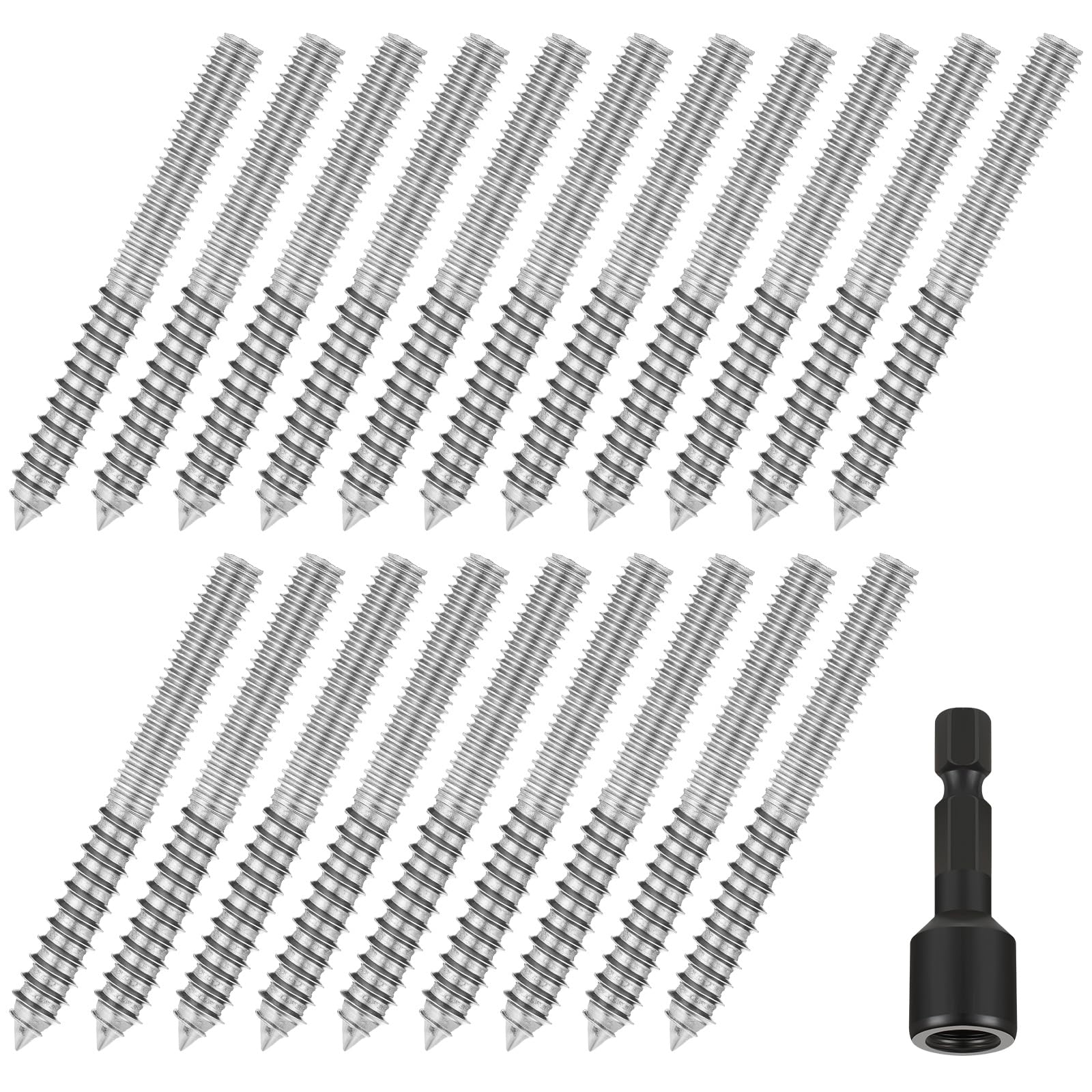 Hanger Bolts - 20 Pack with Driver -8