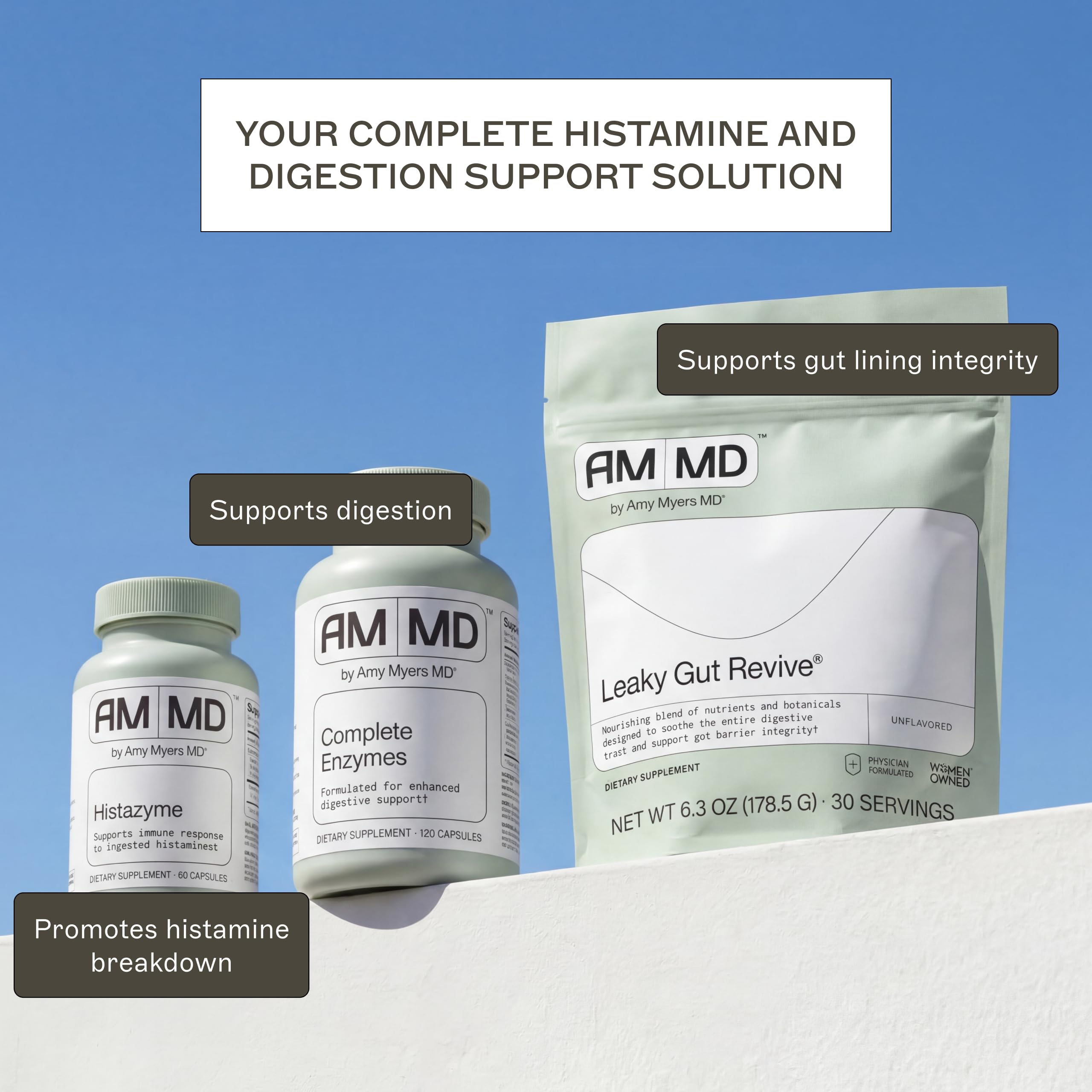 Amy Myers MD Histazyme - Diamine Oxidase Dao Enzyme Supplement Histamine Blocker to Support Healthy Digestion, Food Derived Histamine Intolerance (HI) - 60 Capsules - Bottle — Amazon image 7
