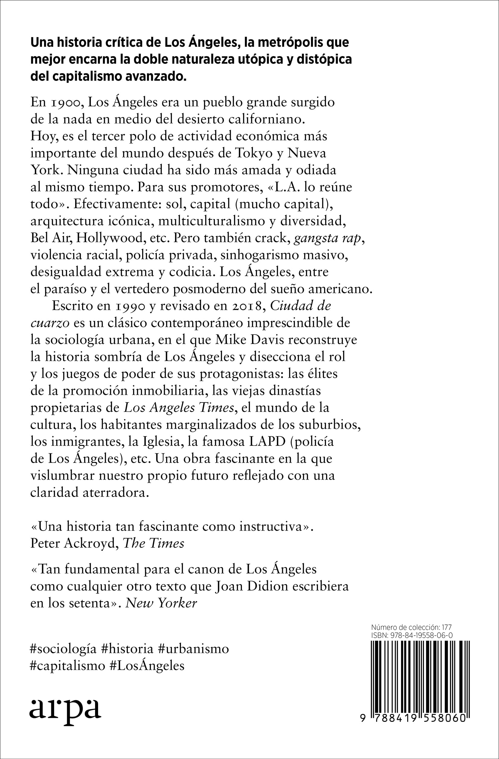 Ciudad de cuarzo (SIN COLECCION)