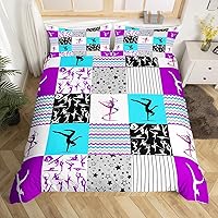 Vista 47 de Juego de funda de edredón de nido de abeja, tamaño Queen, con estampado geométrico hexagonal geométrico, juego de ropa de cama de luces de neón