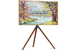 Easel TV Stand with Tripod Base for 45-65 inch Samsung Frame TVs