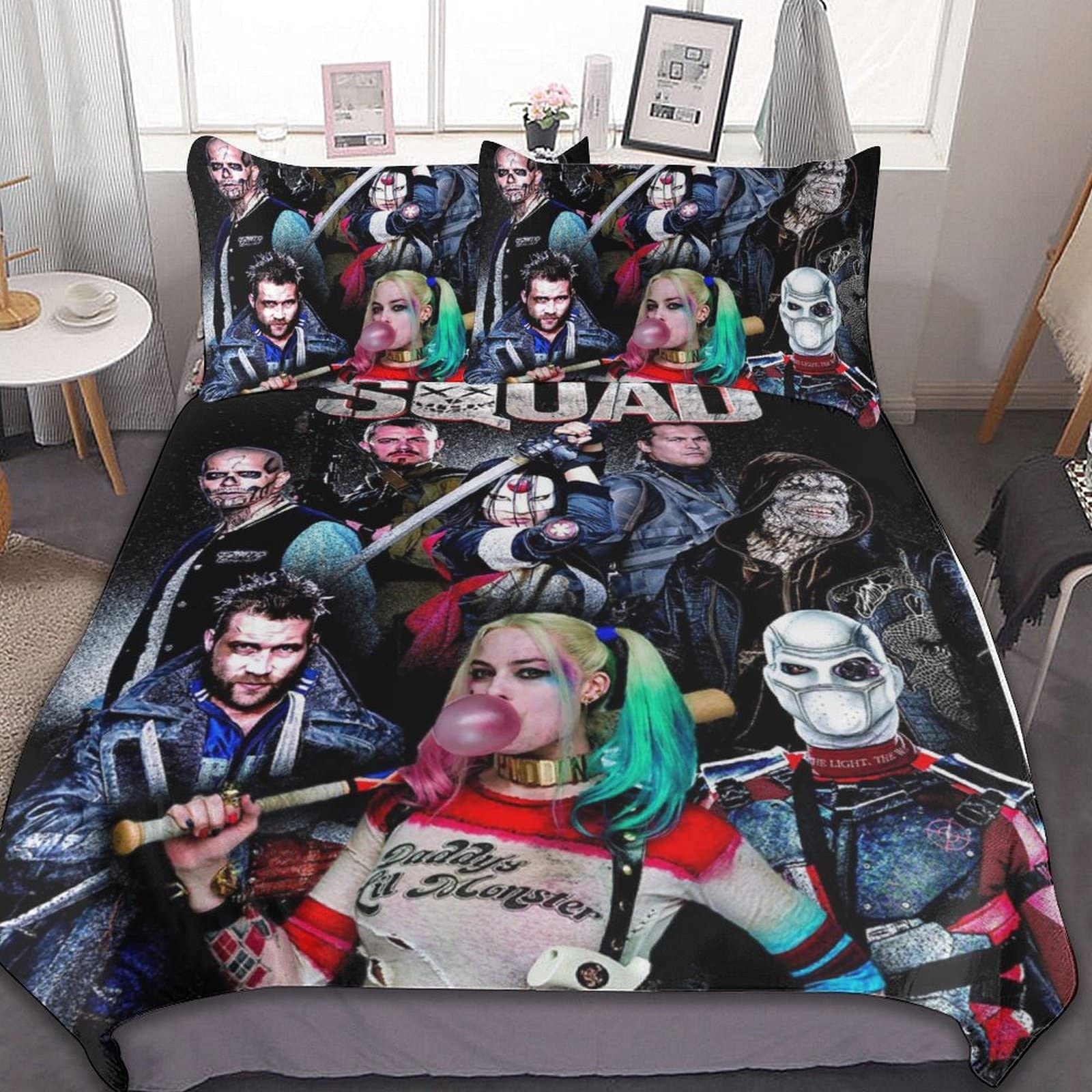 Housse De Couette 220x240CM Harley Quinn Avec 2 Taies D'oreiller[269