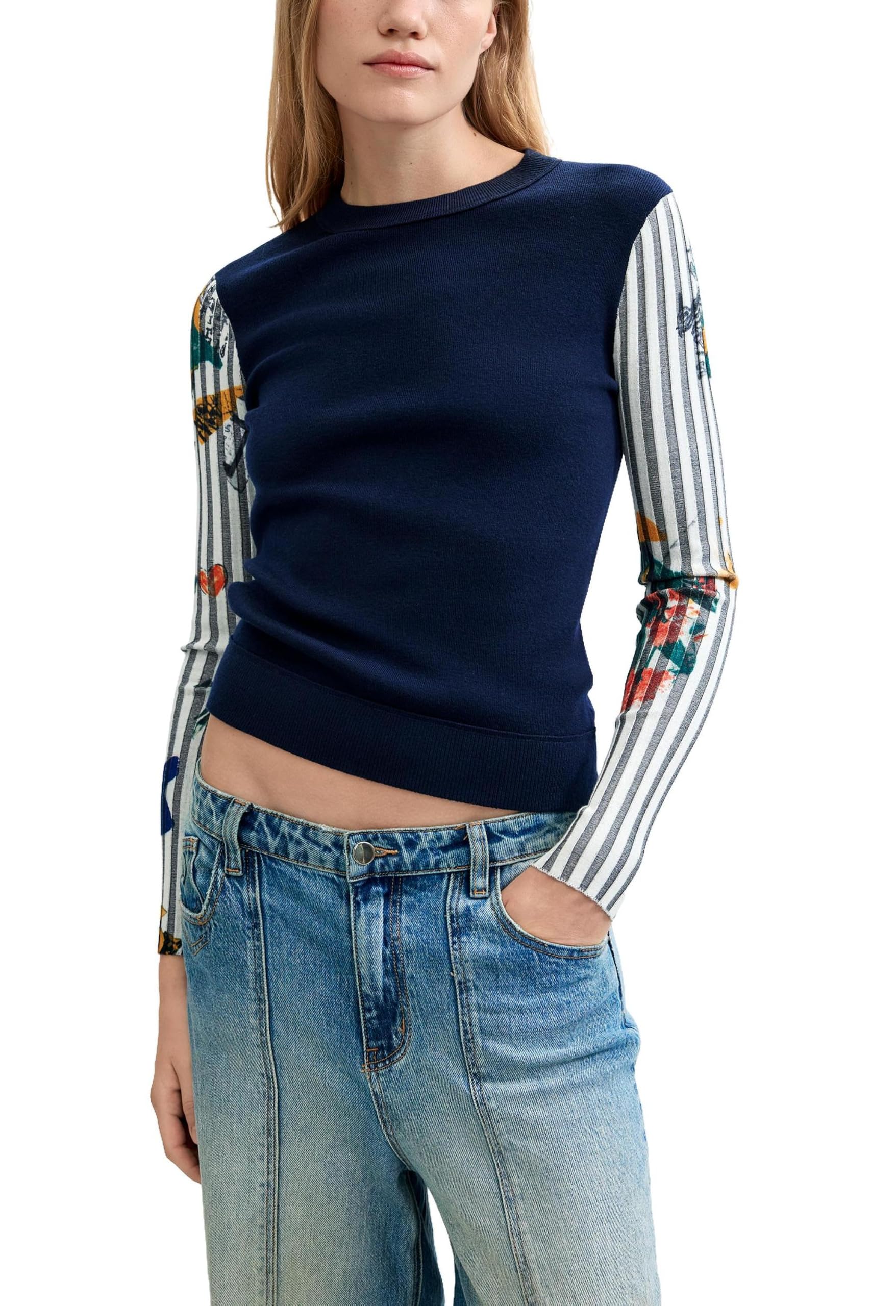 desigual Jers_Marino Jersey Mujer