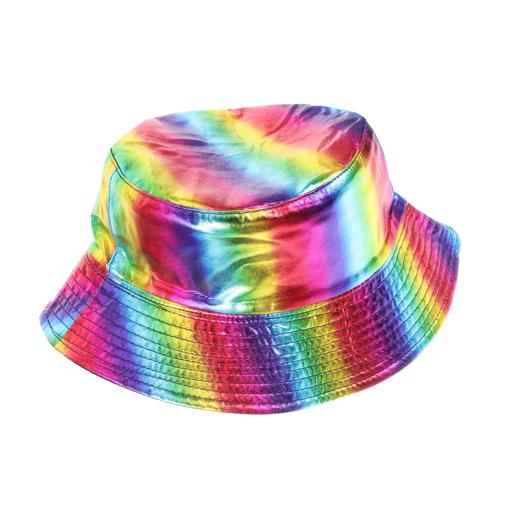Sombrero de Pescador Rainbow Colorblock Sombrero de Mujer Gorras Tapa Bucket Hat Sombrero Bucket Sombrero de Cubo de Vacaciones Pesca Hombres paño Colorful