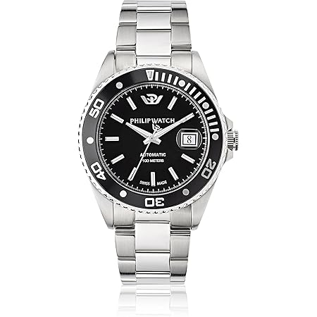 Philip Watch Orologio da uomo, Collezione CARIBE, Swiss Made, in acciaio -  R8253597049 : Amazon.it: Orologi
