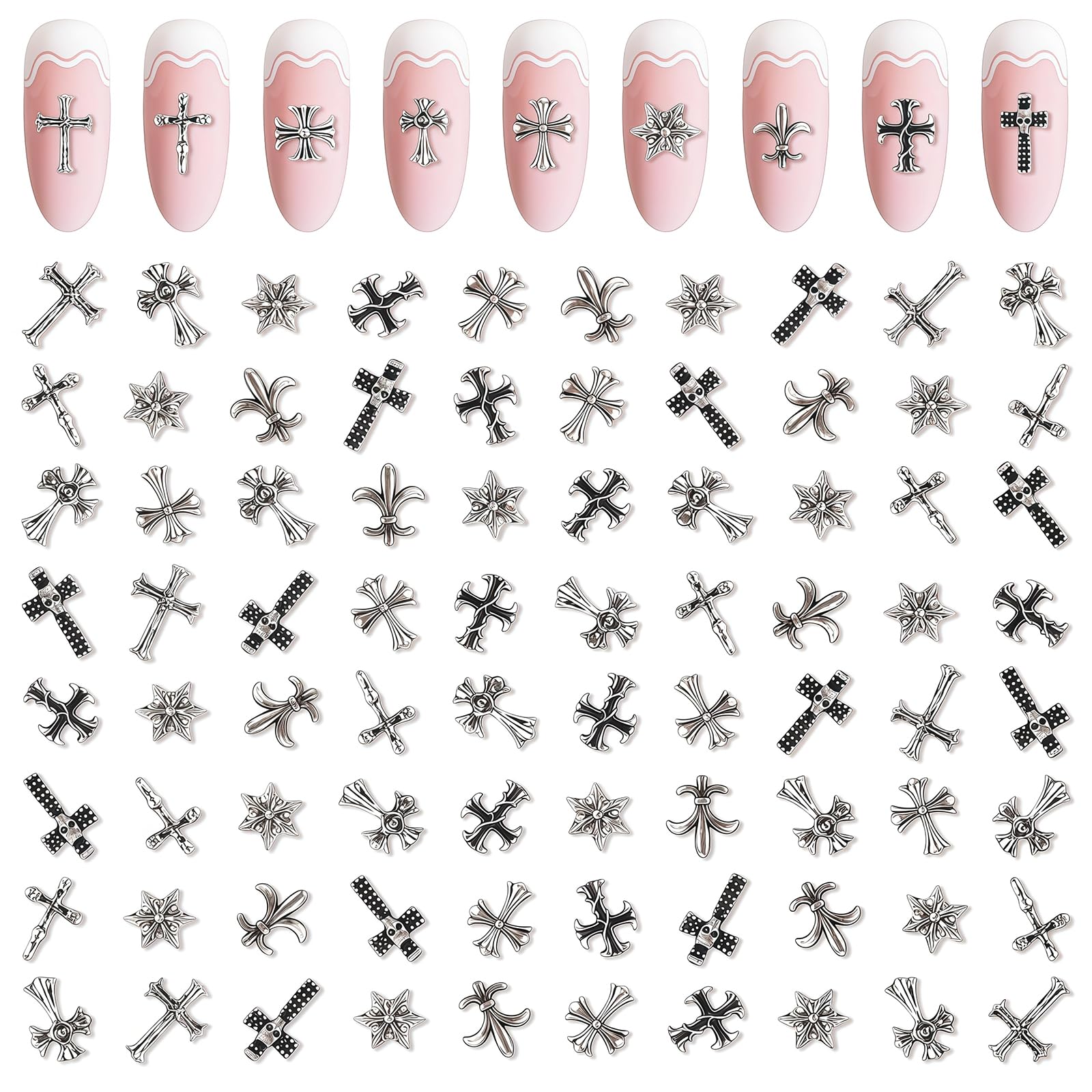 VelvetGlow 90 Pcs Nail Art Studs Kit