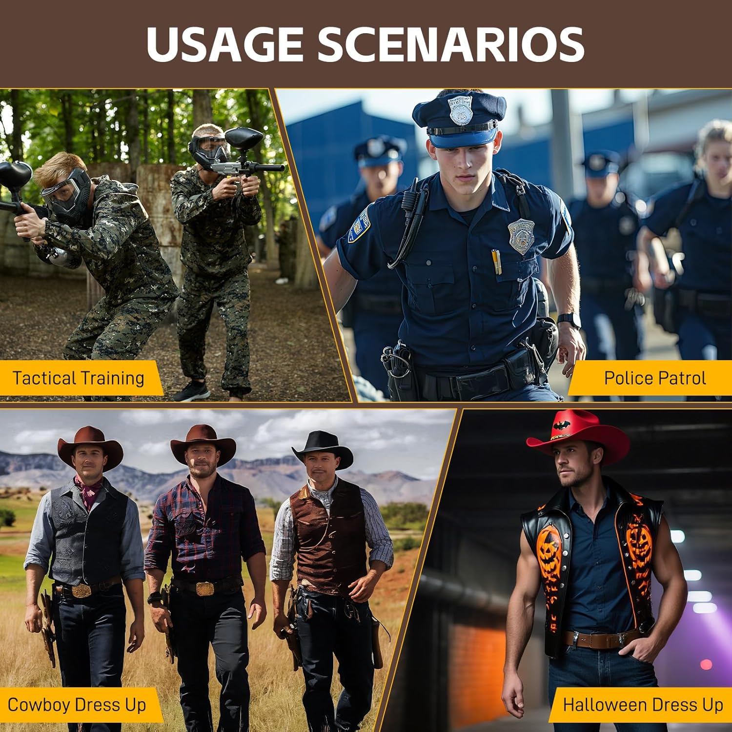 Shoulder Holster for Men Adjustable Leather Shoulder Holster for Concealed Carry Fits 1911 Glock 17/19/23 and Most Pistols Right Hand Vertical Gun Holster with Double Magazine Pouch