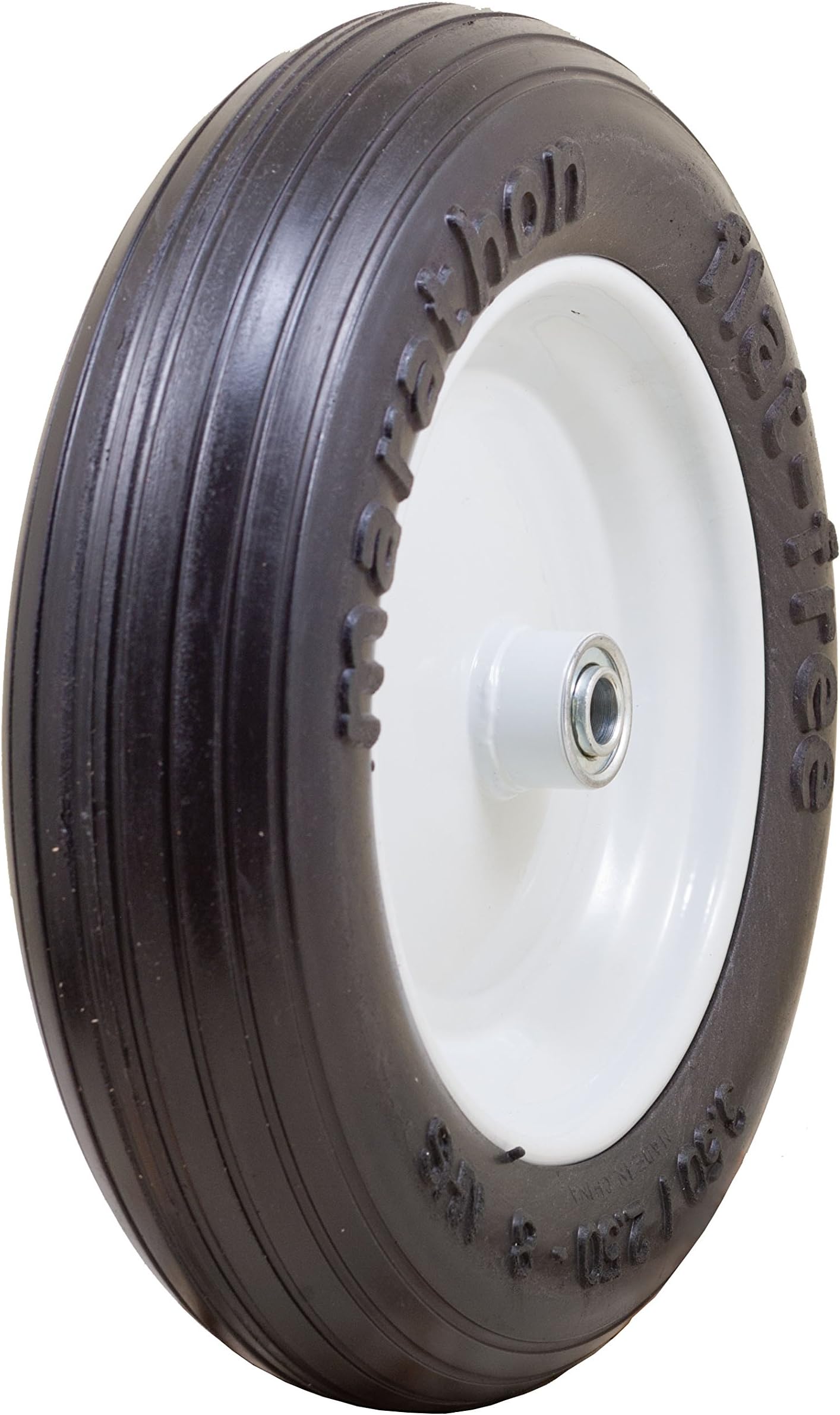 Marathon 3.50/2.50-8" Flat Free Tire on Wheel, 3" Hub, 5/8" Bearings