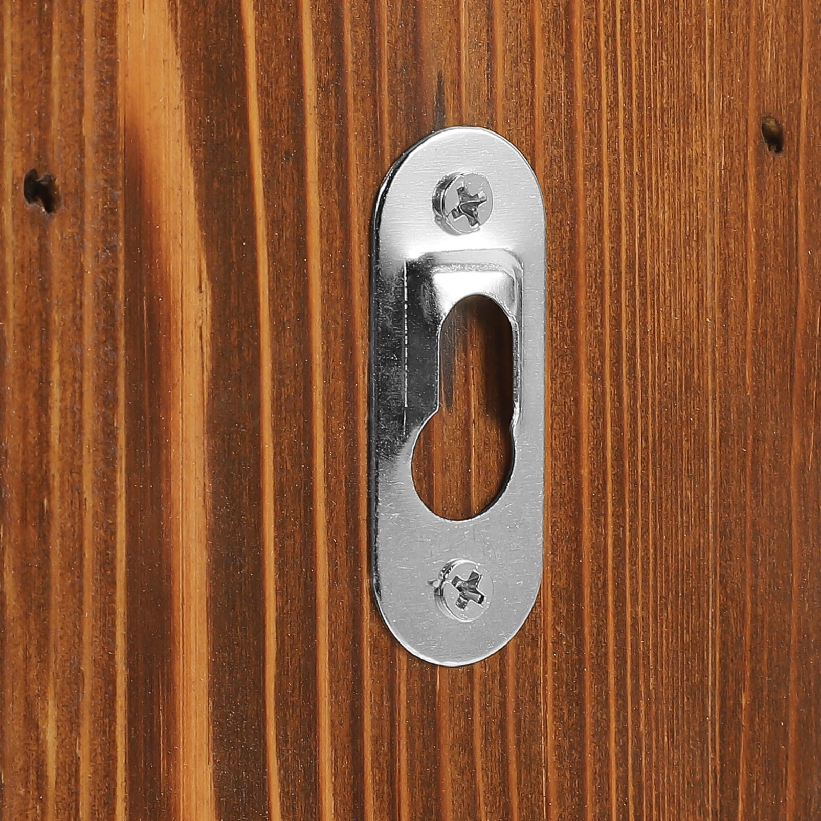 1 Paar Holz Wandkerzenhalter Kaffeefarben, Dekorativer Teelichthalter