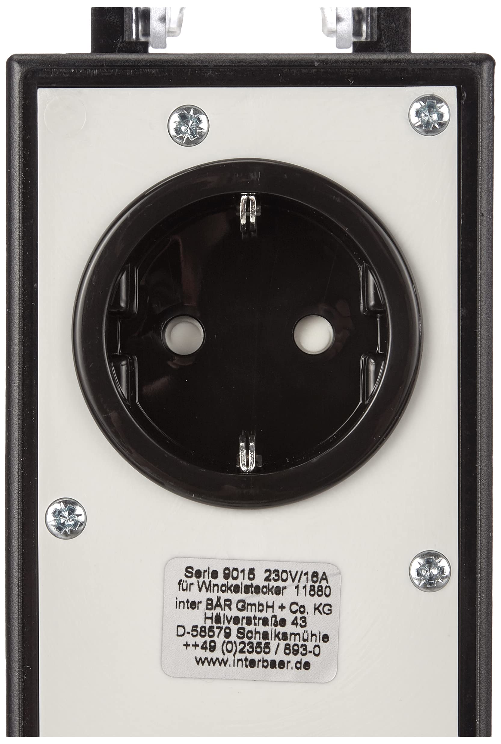 INTER BÄR - 9015-002.01 Außensteckdose IP 44 Winkelstecker 220919
