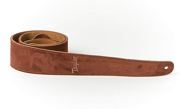 Taylor Guitars Chocolate Suede Logo Guitar Strap