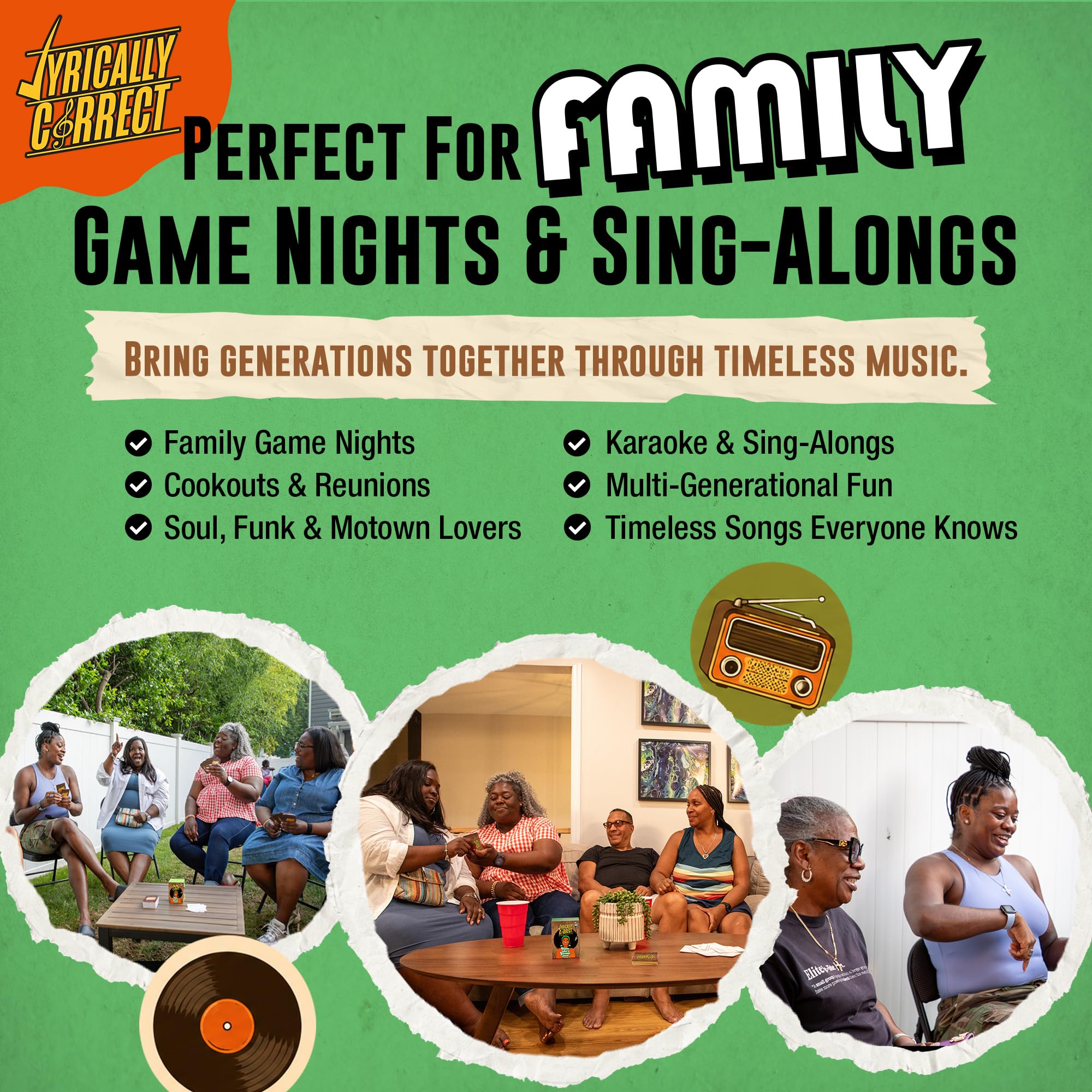 60er und 70er Jahre Oldies but Goodies Musik Trivia Kartenspiel | Multi-Generationale Familientreffen, Spielabend für Erwachsene und lustige Wissenswertes | Soul, Motown & Classic Hits Music Trivia Kartenspiel für Erwachsene & Familien