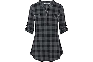 Dashing Christmas Plaid Shirts for Stylish Women