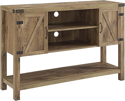 Walker Edison Furniture Company - Mueble de madera con puertas para entrada, sala de estar, comedor, estilo granero