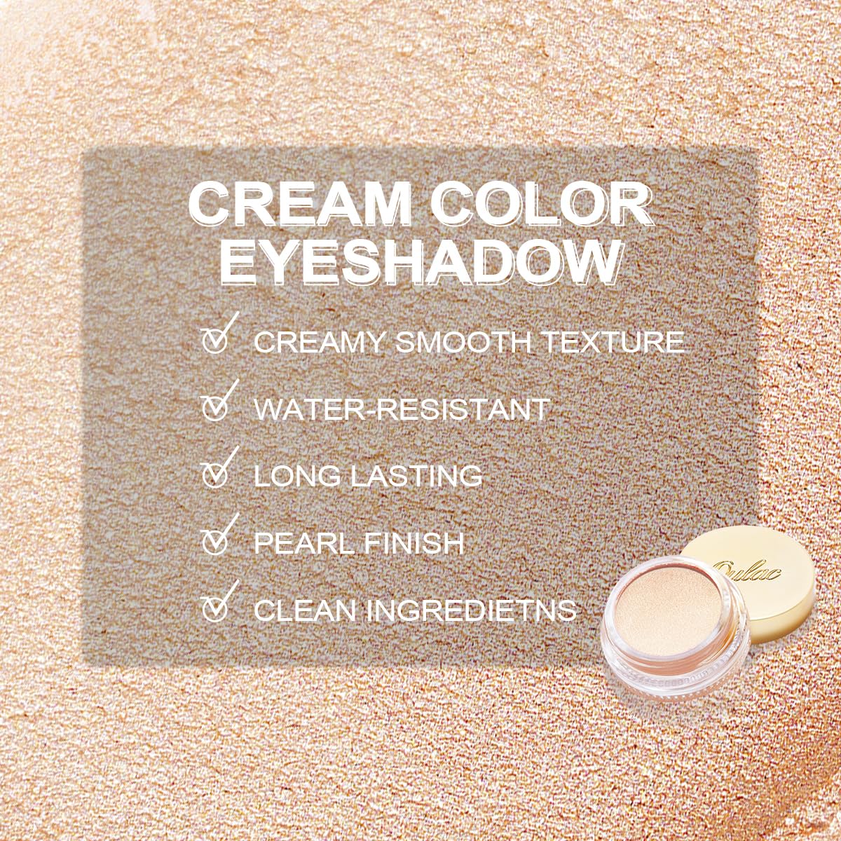 Oulac Shimmer Eyeshadow Pearl Finish, P05 Golden Shore, 6 g (Pack of 1) - Image 3