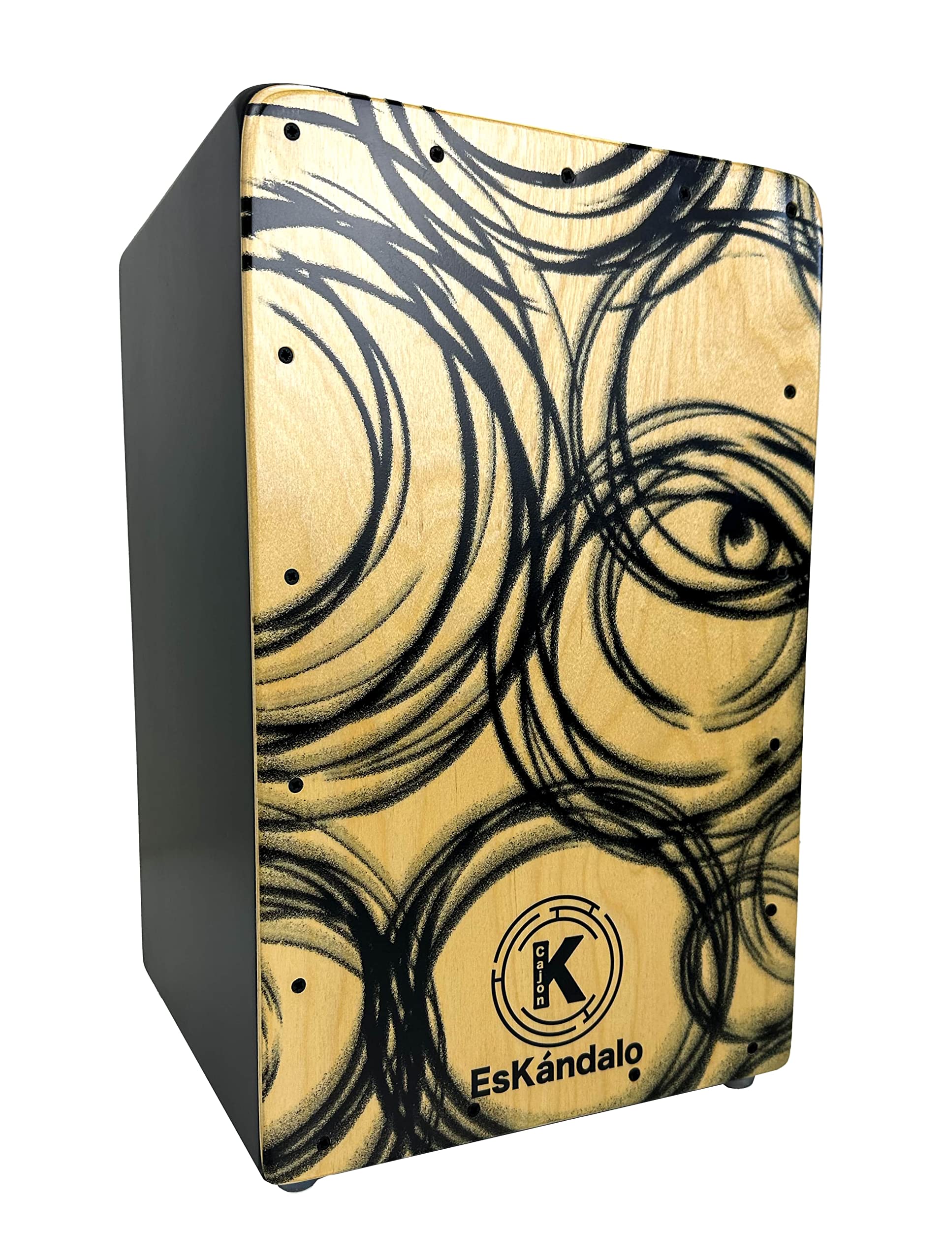 Cajon Flamenco Eskandalo Konfusion (TAPA NATURAL CON FUNDA)