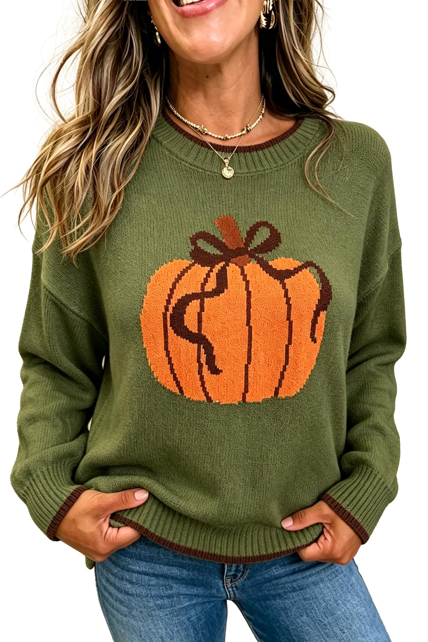 MARZXIN Women Sweater Merry Christmas Pullover Halloween Sweatshirts Tops