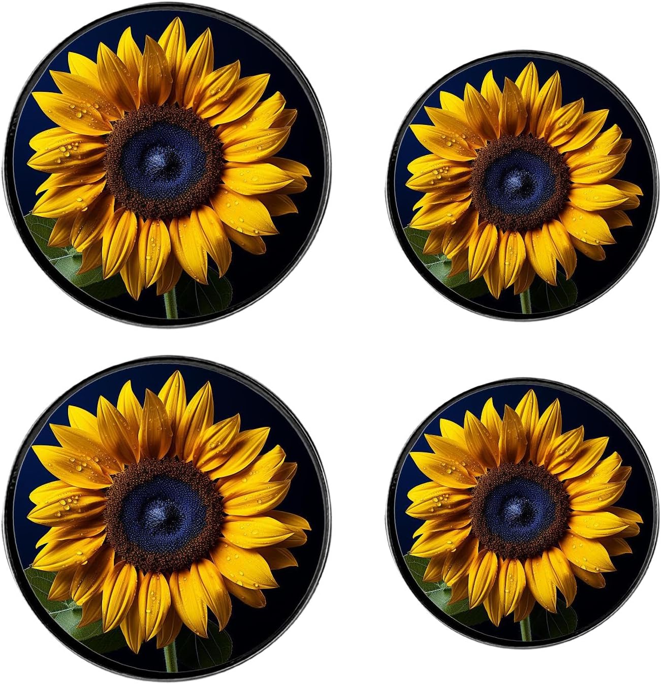 Cardinal Car Set of 4 Stove Burner Covers - Premium Round Electric Stove Range Protectors,8 IN & 10 IN