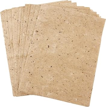 50 Sheets Mulberry Paper Handmade Paper - Natural Fiber Rice Paper Calligraphy Scrapbooking Decoupage Paper for DIY Art Craft - 7.87 x 10.63 inch / 20 x 27 cm