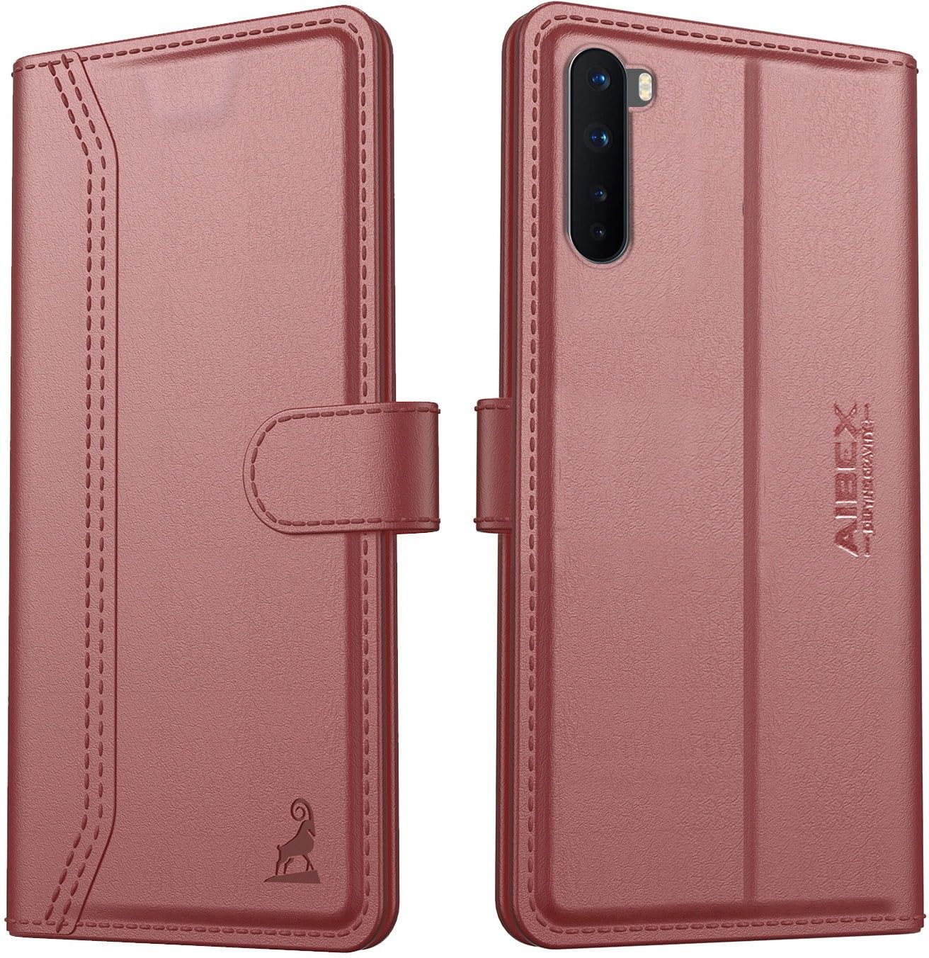 AIBEX ® OnePlus Nord Flip Cover Leather Finish | Inside TPU with Card Pockets | Wallet Stand | Complete Protection Flip Case Brown (B09V27P3SJ) Amazon Price History, Amazon Price Tracker