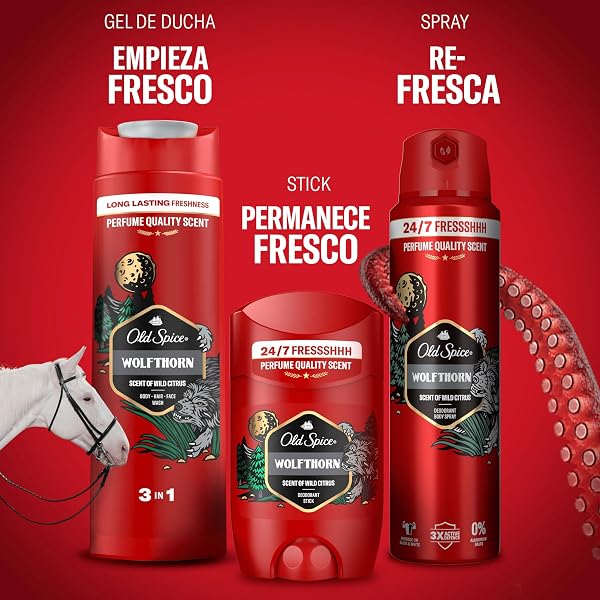 Old Spice Wolfthorn Gel De Ducha Y Champú Para Hombres 2x1000ml, Gel Para Cara, Cuerpo Y Pelo 3 En 1 Multiusos, Frescura Duradera, Fragancia Excepcional, Limpieza Profunda - 4
