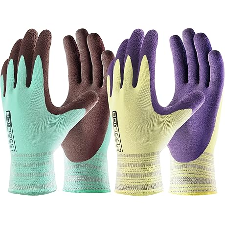COOLJOB Breathable Gardening Gloves for Women with Grip