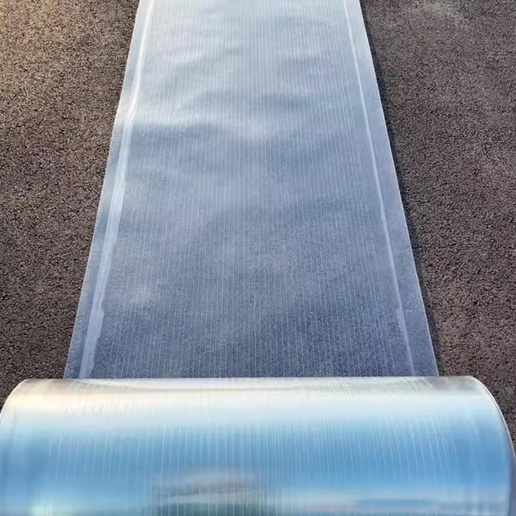 Placas de Policarbonato Tejados Transparente, 1mm Paneles Techos de Plástico, Hojas Invernadero Metacrilato Acrílica para Marquesinas Exterior Terraza Jardín(0.6x5m)