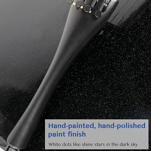 Miniatura 6 de Ktaxon Violonchelo de tamaño completo, violonchelo para principiantes 44, juego de violonchelo acústico con bolsa portátil, arco, colofonia, puente,