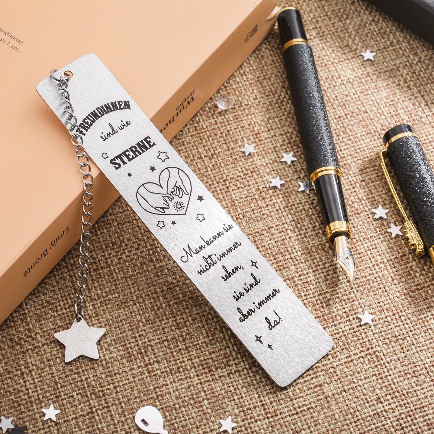 WHYCNJL 2 Pièces Marque-page Personnalisé Signet Amitié Cadeau Détail Métal Avec Chat Noir Signet Cadeau Pour La Première Fois En Année Scolaire Et Diplôme Anniversaire Étudiants