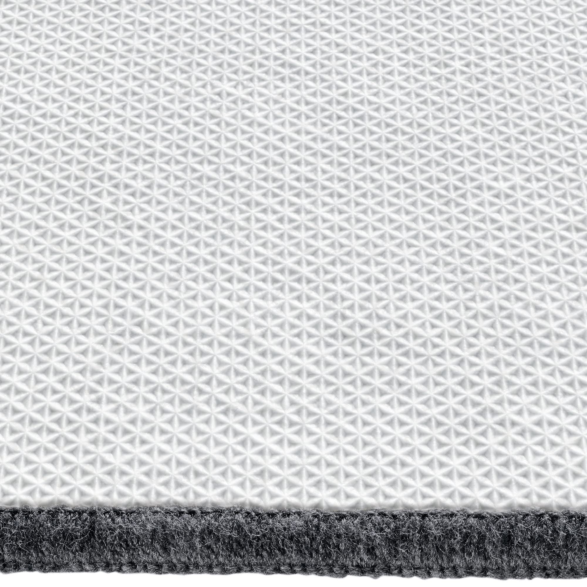 Erwin Müller Badematte, Badteppich, Badvorleger Zagori rutschhemmend grau Größe rund: 80 cm Ø - herrlich weich und flauschig, für Fußbodenheizung geeignet (weitere Größen, Farben)