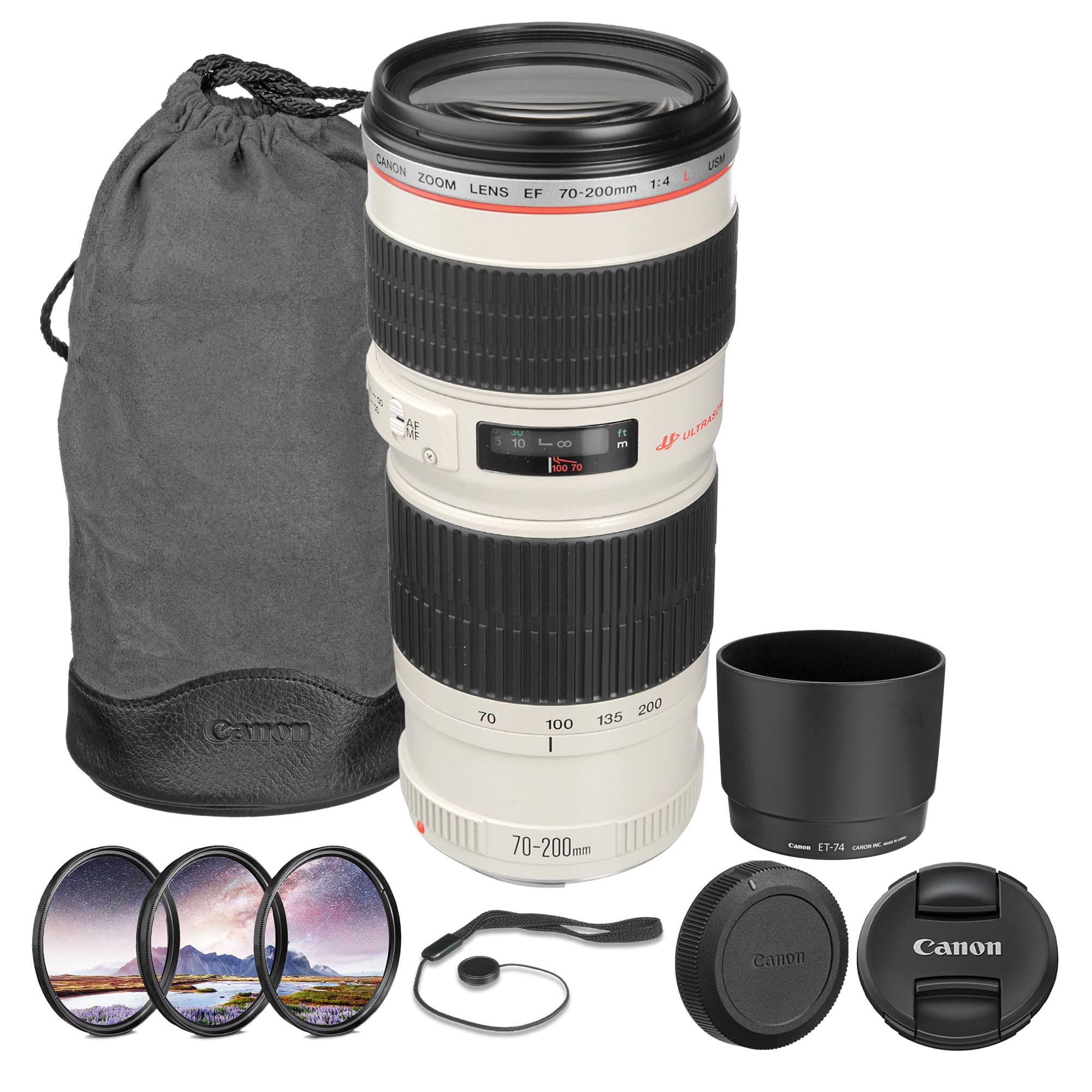 Amazon.com : Canon EF 70-200mm f/4L USM Lens (2578A002) Bundle