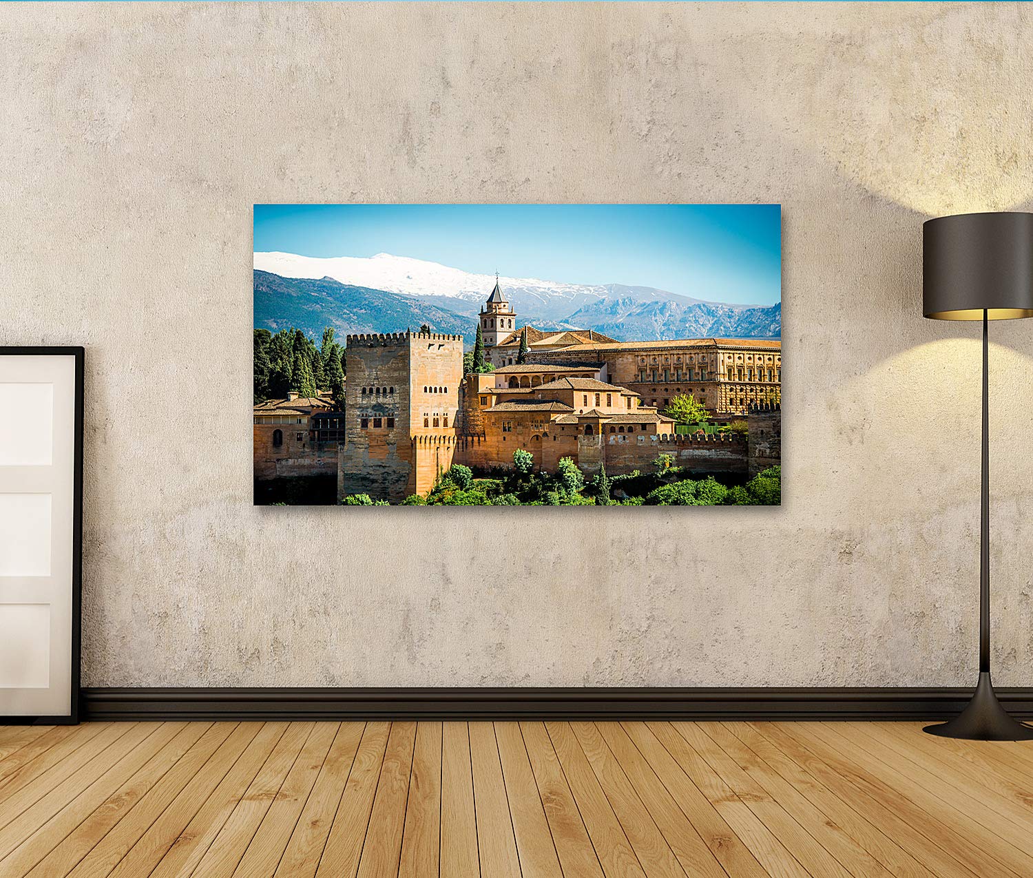 islandburner cuadro sobre lienzo vista de la famosa Alhambra Granada España cuadros murales carteles