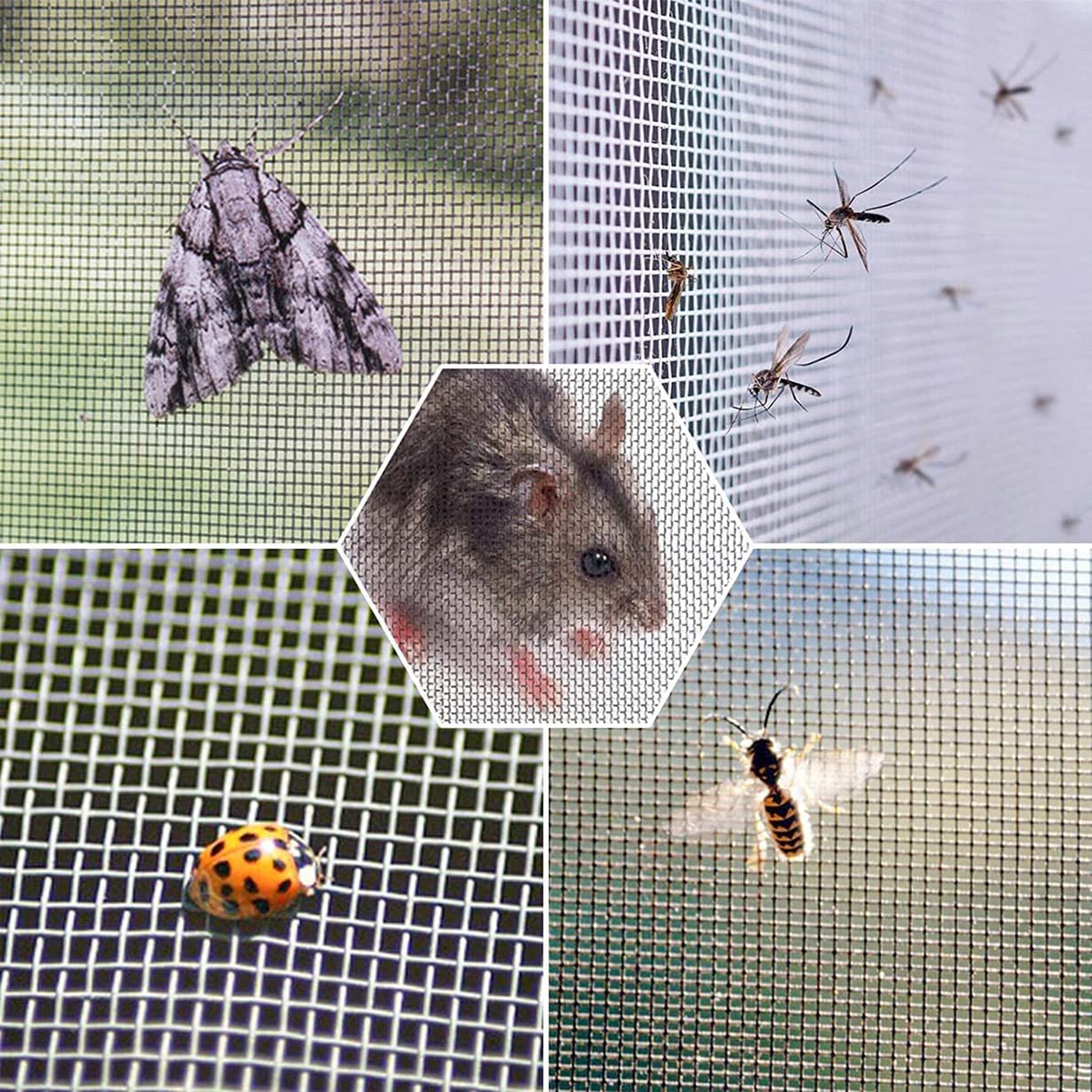ting MOTT 50 Cat Proof Window Screen,Self-Adhesive Cat Protection Net ...