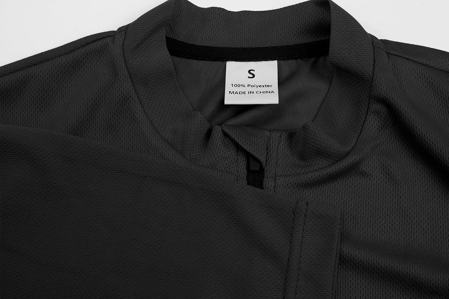 Men's Cycling Jersey 1/3 Zipper Cycling Set Solid Color Club Fit, Long Sleeeves Bike Jersey and Pants Zipper Pocket - Image 3